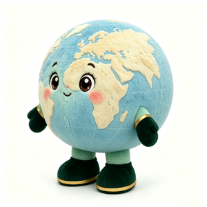 Peluche personnalisée de la Terre, peluche globe, peluche planète Terre, peluche Terre - Product Image 2