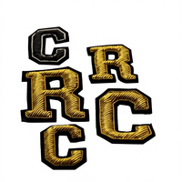 Badge brodé personnalisé haut de gamme fait main en soie indienne, avec lettres anglaises en tissu perlé 3D, style à coudre pour chapeaux et vêtements