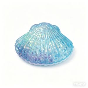 Coquillages marins scintillants à remontée lente, coquilles anti-stress, balles à presser, jouet souple en forme de coquillage pour cadeau - Product Image 6