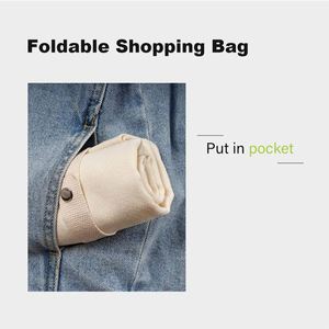 Wholesale Custom Eco-Friendly <b>Reusable</b> Cotton Canvas Grocery Tote <b>Bag</b> Foldable with Metal Buckle for Convenient Shopping - Product Image 4