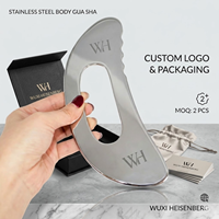 Outil Gua Sha IASTM populaire en acier inoxydable 304, grattoir musculaire pour la physiothérapie, la libération myofasciale et la relaxation corporelle