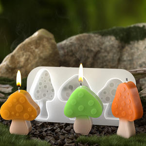 Molde <span class=keywords><strong>de</strong></span> Silicona para Accesorios del Hogar <span class=keywords><strong>de</strong></span> Yeso, Molde <span class=keywords><strong>de</strong></span> Silicona para Velas <span class=keywords><strong>de</strong></span> Aromaterapia con Tres Hongos y Piñas - Product Image 1