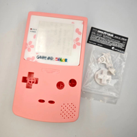 Coque de protection complète WEIAI pour console GameBoy Color GBC, avec écran et kit de boutons, tampons en caoutchouc conducteurs