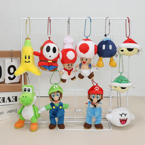 Mini Mario Collection, Llavero con Figura de Peluche de Luigi, Princesa Peach, Toad, <span class=keywords><strong>Bowser</strong></span>, Yoshi, Boo, Diseño de Anime, Forma <span class=keywords><strong>3D</strong></span>, Luz, para Estudiantes - Product Image 1