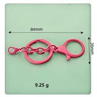 Kleurrijk beschilderde waterdichte luxe kreeftvormige karabijnhaak sleutelhanger hartvormig metalen DIY sieraden hanger hangring voor auto's