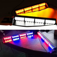 Luz estroboscópica led para salpicadero de coche, luz de advertencia de emergencia, doble color, 32W, CE