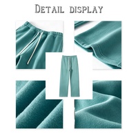 Nouveau style de pantalon de survêtement en molleton 100% coton pour homme, coupe jogger, taille mi-haute, style urbain, écologique, avec logo personnalisé