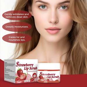 Gommage pour les lèvres à la fraise 30g OEM Étiquette privée Sucre Aloe Exfolier Hydrater Gonfler Vegan - Product Image 3