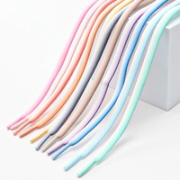 Lacets de chaussures en polyester épais de haute qualité, monocouche, 6,5 mm de large, lacets plats colorés pour baskets, qualité supérieure, par paire
