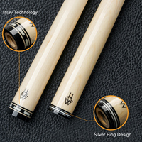 COMMENT Cue Billard Arbre AP PLUS Arbre Abalone Shell Mosaïque Incrustation Anneau 13.1mm M Pointe 73.5cm 3/8*8 Joint Simple Cue Arbre