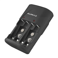 PUJIMAX – chargeur de batterie universel nimh nicd 1.2v, chargeur de batterie 9v, station de charge de batterie pour horloge ventilateur jouets