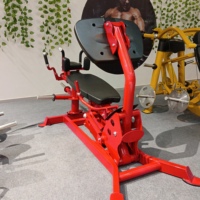 Equipo de Gimnasio para Entrenamiento de Fuerza, Prensa de Piernas Sentado con Carga de Discos, Máquina de Ejercicio para Piernas