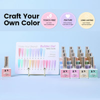 Pour Hanyinails OEM, Marque Privée, Gel BIAB Sans HEMA, Vernis à Ongles Liquide UV/LED pour Extension de Gel Constructeur, Vernis à Ongles de Haute Qualité