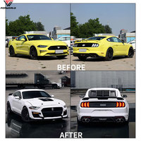 Kondisi Baru untuk Mustang GT500 2018-2023 Full Wide Body Kit dengan Klip Bumper Depan/Belakang Grille Bolt-On