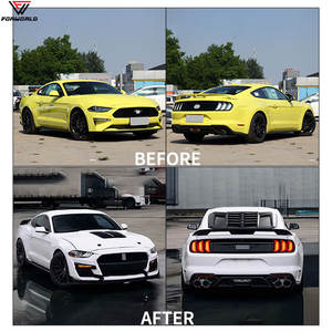 ชุดแต่งตัวถังรถยนต์แบบเต็มคันสำหรับ <span class=keywords><strong>Ford</strong></span> <span class=keywords><strong>Mustang</strong></span> GT500 ปี 2018-2023 สภาพใหม่ พร้อมกันชนหน้า-หลังและกระจังหน้า - Product Image 5