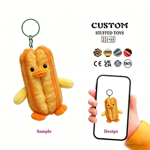 Portachiavi Personalizzati a Forma di Torta Gialla Imbottiti in Cotone PP, Servizi OEM/ODM Disponibili per Portachiavi Peluche Personalizzati - Product Image 4