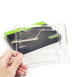 Nhà Máy Bán Hàng Tốt Nhất Rõ Ràng Vỉ Khay Ổ Đĩa <span class=keywords><strong>Flash</strong></span> USB Hộp Giấy Ổ Đĩa Cứng Gói SSD Bao Bì Hộp Biểu Tượng Tùy Chỉnh Cho Ổ SSD - Product Image 4