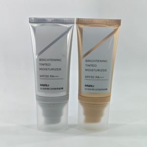 หลอดพลาสติกทรงรีพิมพ์ลายตามสั่งสำหรับครีมกันแดดแบบกดพร้อมฝาใส - Product Image 6