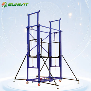 <span class=keywords><strong>Palan</strong></span> Électrique Mobile Portable de 4 Mètres, Alimenté par Batterie, pour Installation de Toiture, Plateforme Élévatrice d'Échafaudage - Product Image 1