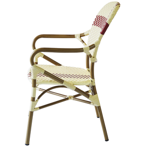 Bistro francés al aire libre muebles de jardín de ratán de bambú mira tejido de mimbre de ratán sillas - Product Image 3