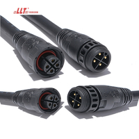 Cable de Conexión Eléctrica LLT M19 de 4 Pines con Conector Impermeable IP67