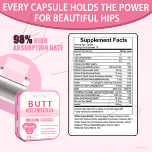 Tiras Orales para Mejorar los Glúteos OEM con Vitaminas y Ácido Pantoténico para un Reafirmante y Levantamiento Natural - Product Image 6