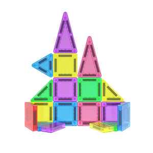 Mini Costruzioni Magnetiche per Bambini in Valigetta Metallica, Gioco Educativo STEM, Mini Blocchi Magnetici da Costruzione - Product Image 3
