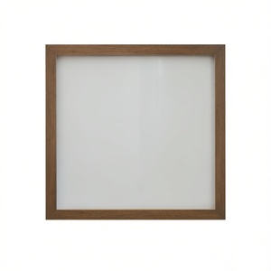 Espejo de pared Miquell con acabado en roble, rectangular, con marco de madera, diseño moderno para decoración del hogar. - Product Image 1