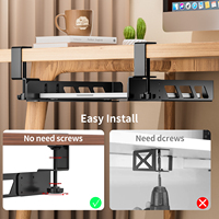 Organisateur de bureau pliable en métal, en plastique, avec fil à un niveau, caractéristiques personnalisables pour le rangement des tiroirs