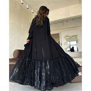 slim fit dress slacks Amira Multilayered Abaya main image 0