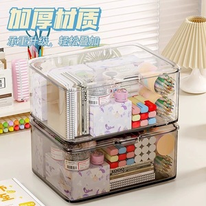 Caja de almacenamiento transparente para mascotas, rectangular, con tapa abatible, para cosméticos y organizador de aperitivos - Product Image 2