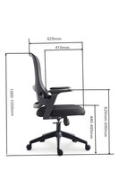 Chaise de bureau ergonomique JOHOOFURNITURE en gros pour le bureau à domicile, confortable, avec coussin épais et base robuste.