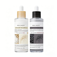 Ampoule éclaircissante au riz noir, exfoliante, à la niacinamide pour femmes, élimine les cellules mortes de la peau, 30 ml/100 ml