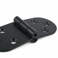 Charnière plate robuste en acier inoxydable, épaisseur 2 mm, angle d'ouverture 180°, pour machine à coudre, table pliante, plateau relevable