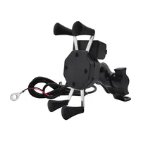 Giá Đỡ Điện Thoại Xoay Xe Máy X-Grip 360 Với Bộ Sạc USB Cho iPhone Samsung GPS ATV Scooter