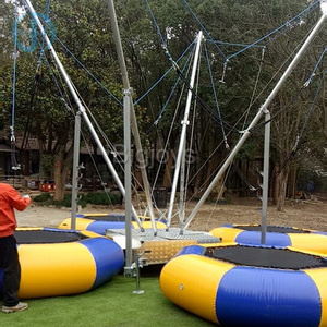 Outdoor Kids and Adult <strong>Bungee</strong> Jumping 4 in 1 Inflatable <strong>Bungee</strong> Trampoline Games - Product Image 5