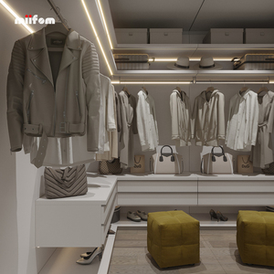 Penderie de vestiaire d'ouverture de style élégant <span class=keywords><strong>blanc</strong></span> pur - Product Image 2