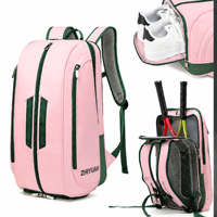 Sac à dos multifonctionnel pour raquettes de badminton, pickleball et tennis, fabriqué en Chine, best-seller transfrontalier, avec compartiment séparé pour chaussures
