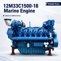 Prix d'usine Moteur marin SCDC Baudouin série 12M33 1104 kW 1500 ch 1500 tr/min 12M33C1500-18 pour bateau de pêche, bateau de travail, remorqueur