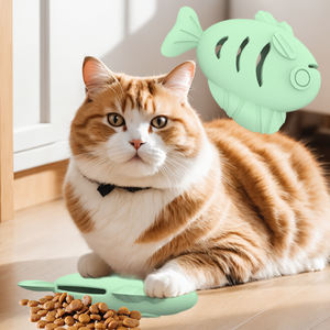 In Silicone Smart Pet a prova di manomissione movimento interattivo giocattolo gatti interattivo gatto masticare forma di pesce per interni gatto giocattolo - Product Image 5