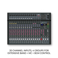 Console de mixage professionnelle KAIKA RX8-7 à 8 canaux en métal, égaliseur 3 bandes, effets intégrés 48V, audio stéréo/surround pour karaoké