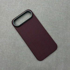 Carbon <strong>Fibre</strong> Pattern Slim Phone Case for Apple 17 <strong>Pro</strong> Max Stand Metal Len Shockproof Hard PC Cover for iPhone 17 Air 16E 15 14+ - Product Image 3