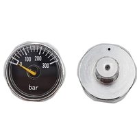Manomètre en laiton, mini-jauge de pression, pompe à main pour air comprimé, régulateur HPA de plongée, modèle 1/8BSPP PAG300BAR-BSP-FX-H