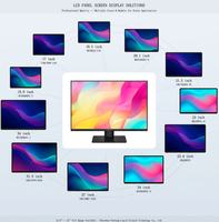 Monitor LCD 24" 1080P 1920x1080 HMI Port VGA Layar Desktop untuk Komputer Sistem Keamanan CCTV