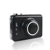Lecteur de cassette stéréo clair avec fonction d'inversion automatique, haut-parleur externe détachable portable, convertisseur numérique USB de cassette en MP3