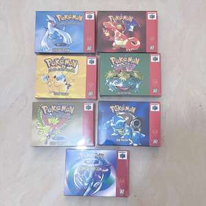Cartucho de Juego Nuevo Estilo <span class=keywords><strong>Retro</strong></span> Versión de EE. UU. Pokémon Azul/Cristal/Rojo/Plata/Amarillo para N64 con Caja para <span class=keywords><strong>Nintendo</strong></span> <span class=keywords><strong>64</strong></span> Sin Manual - Product Image 6