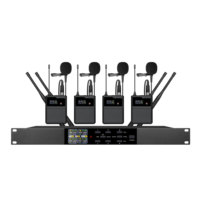 Système de microphone cravate professionnel 4 canaux OEM BD-6050 de haute qualité avec écho/égaliseur/feedback intégrés pour karaoké et chant en église