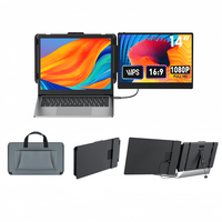 Nouvel écran portable double S1 14'' FHD 2025 avec haut-parleur intégré et interface Type C pour ordinateurs portables Windows et MacBook de 13 à 17,3 pouces