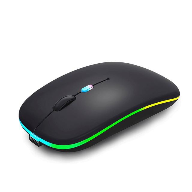 Dual Mode Computer Mouse, Silent BT5.2 and 2.4ghz Wireless Mouse Rechargeable Laptop Mice, Gaming Computer Accessories Parts