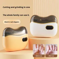 Lime à ongles électrique, machine à manucure, lime en acier inoxydable, anti-éclaboussures, multifonction, rechargeable, coupe-ongles pour enfants